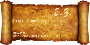 Engl Zamfira névjegykártya